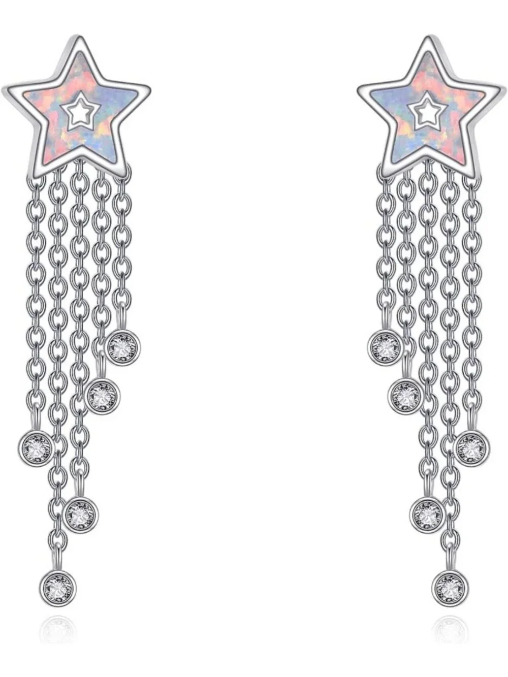 Unique 925 Sterling Silver Star Stud Earrings | Celestial Jewelry Gift for All